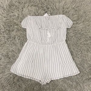brand new strapless romper